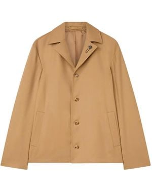 Lardini Flannel Shirt Jacket - Natural