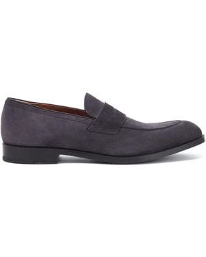 ZEGNA Penny Suede Loafers - Blue