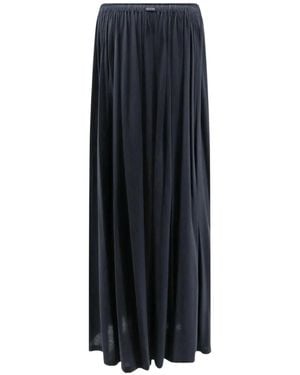 Max Mara Pleated Maxi Skirt - Blue