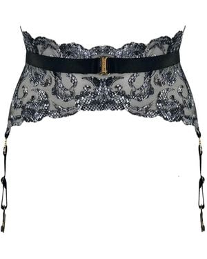 Bordelle Siren Lace Suspender - Black