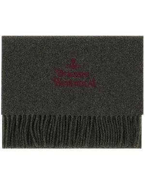 Vivienne Westwood Bufanda Bordada - Negro