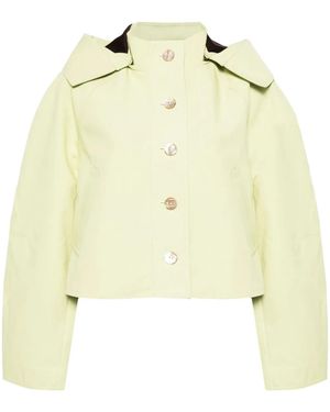 Ulla Johnson Hooded Cropped Jacket - Natural