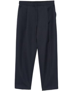 Theory Tapered High-Rise Trousers - Blue