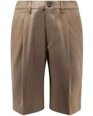 Golden Goose Wool Gabardine Bermuda Shorts - Grey