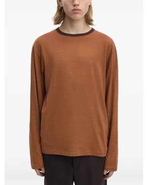 Another Aspect T-Shirt À Rayures (3.0) - Brown