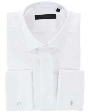 Corneliani Chemise En Popeline À Patte De Boutonnage Dissimulée - White