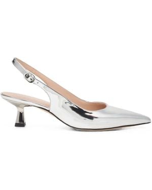 Stuart Weitzman Stuart Sculpt Pointed-Toe Pumps - White