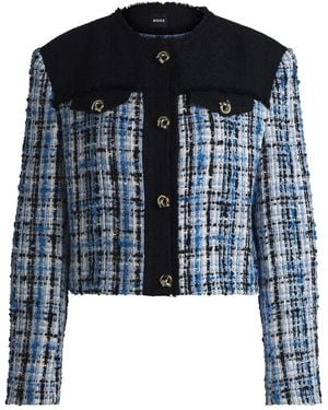 BOSS Tweed Jacket - Blue