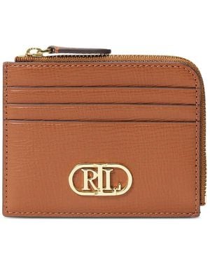 Ralph Lauren Portefeuille À Fermeture Zippée - Brown