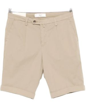 Briglia 1949 Pleated Turn-Up Shorts - White