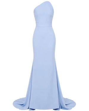 Solace London Seraphina One-Shoulder Maxi Dress - Blue