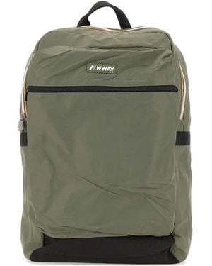 K-Way Laon Ripstop Padded Backpack - Green
