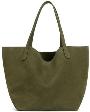 Mansur Gavriel Everyday Soft Nubuck-Leather Tote Bag - Green