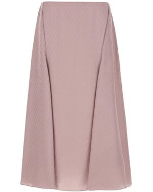 Fendi Monogram-Pattern Skirt - Pink