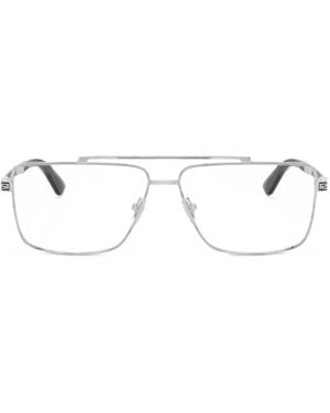 Versace Pilot-Frame Glasses - White