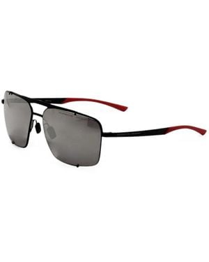 Porsche Design Geometric-Frame Sunglasses - White