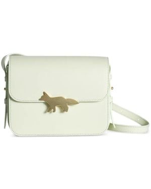 Maison Kitsuné Fox Satchel Cross Body Bag - White