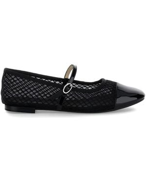 Repetto Mesh Ballet Flats - Black