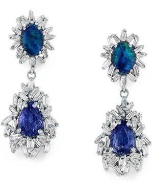 Suzanne Kalan Opal And Sapphire Drop Earrings - Blue
