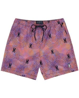 Psycho Bunny Chicago Swim Trunks - Purple