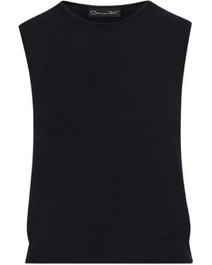 Oscar de la Renta ノースリーブ トップ - ブラック