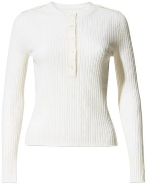 Perfect Moment Henley-Neck Top - White