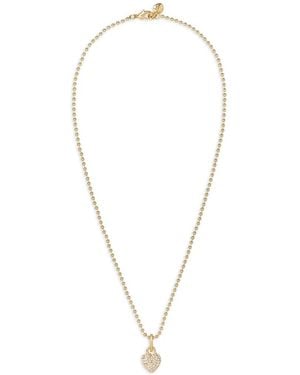 Roxanne Assoulin Itsy Bitsy Puffy-Heart Necklace - White
