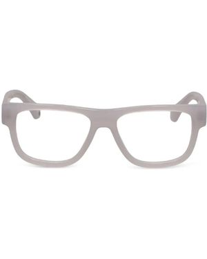 Off-White c/o Virgil Abloh Lunettes De Vue À Monture Rectangulaire Et Fini Poli - White
