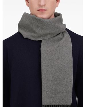 Herno Sciarpa Con Frange - Nero