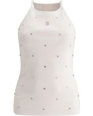 Givenchy Oberteil Mit Strass - Weiß