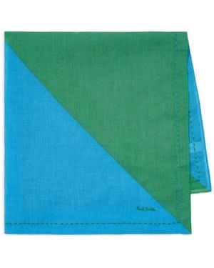 Paul Smith Colour-Block Scarf - Green