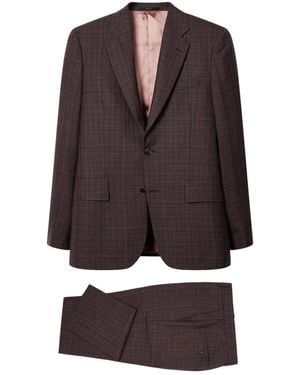 Paul Smith Costume The Brierley En Laine À Carreaux - Noir
