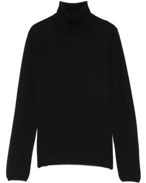 Zanone Fine-Knit Sweater - Black