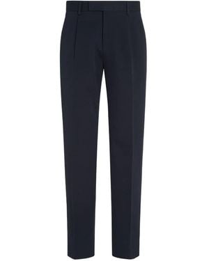 ZEGNA テーラードパンツ - ブルー