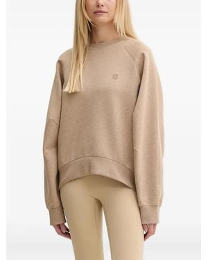 BOSS Raglan-Sleeve Embroidered Sweatshirt - Natural