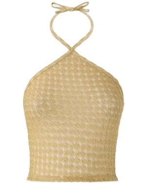 Missoni Haut En Crochet À Dos Nu - Natural