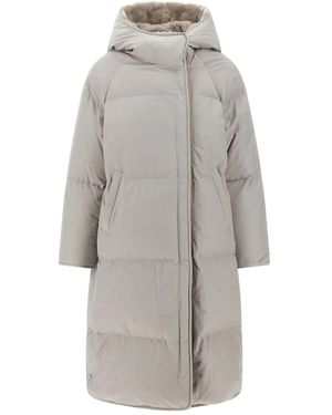 Army by Yves Salomon Shearling-Insert Padded Parka Coat - Grey