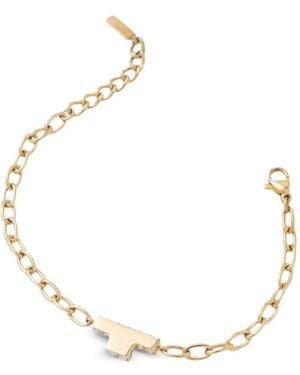 Trussardi Logo Crystal Bracelet - Metallic