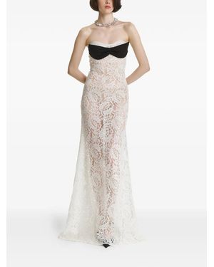 2310 STUDIO Robe À Détail De Nœud - White