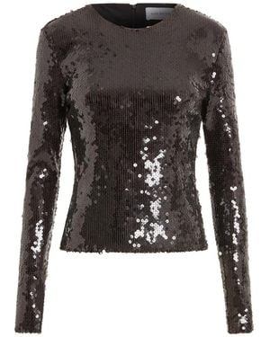 16Arlington Tanith Sequin Long-Sleeved Top - Black