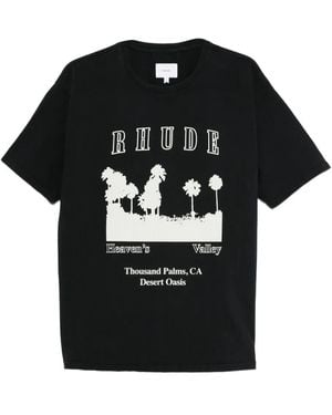 Rhude Graphic-Print T-Shirt - Black