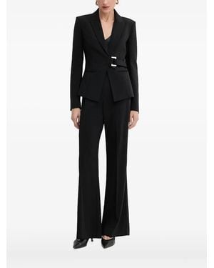 Patrizia Pepe Belted Buckle Blazer - Black