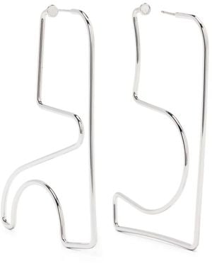 Courreges Ac ピアス M - ホワイト