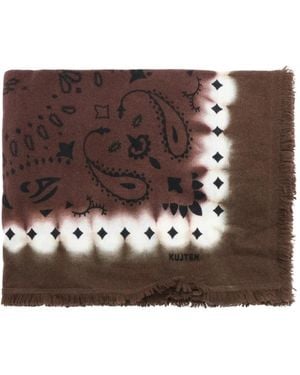 Kujten Foulard À Motif Cachemire - Marron