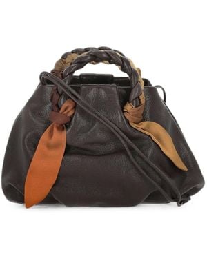 Hereu Leren Shopper - Zwart