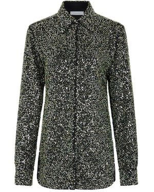 Rabanne Sequin-Embellished Long-Sleeves Shirt - Black