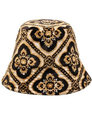 Etro Jacquard Velvet Bucket Hat - Brown