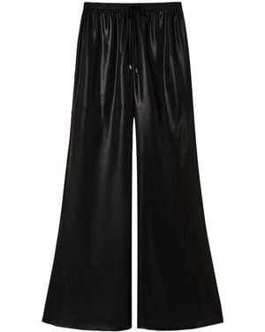 Twinset Pantaloni Semi Trasparenti - Nero