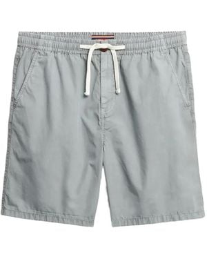 Superdry Pantalones Cortos Essentials Walk Con Cinturilla Elástica - Gris