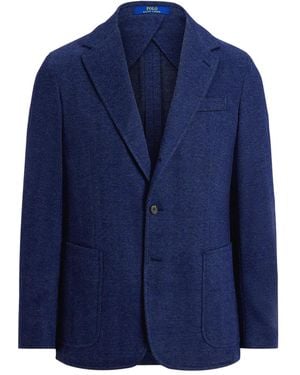 Polo Ralph Lauren Herringbone-Pattern Blazer - Blue